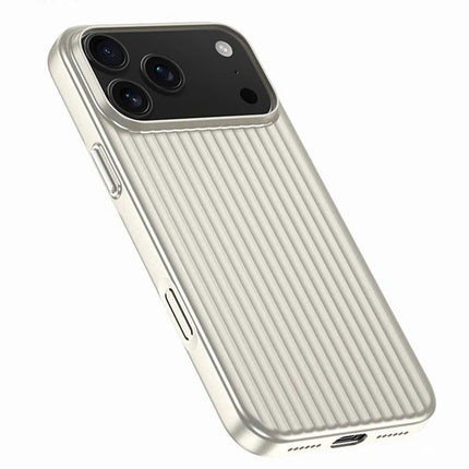 Stripe3D MagSafe Case for iPhone 17 Pro/16 Pro Max/15/14 Metallic Anti Stain PC Wireless Cover