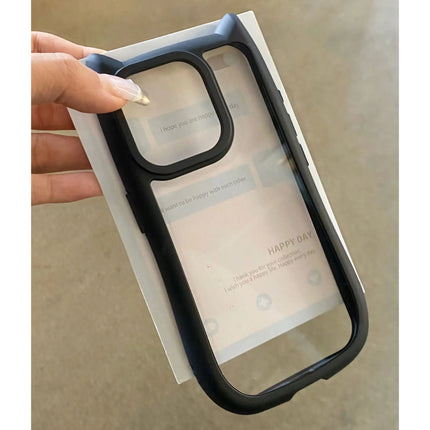 Transparent silicone cat ear iPhone case by OKEYWOW, shockproof cover for iPhone 11 to 17 Pro Max with cute ear design.