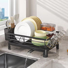 DryEase Rustproof Dish Drying Rack with Drainboard