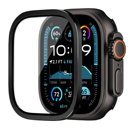 Apple Watch Ultra 3/2 49mm tempered glass metal bumper case and HD screen protector, shockproof cover by OKEYWOW.