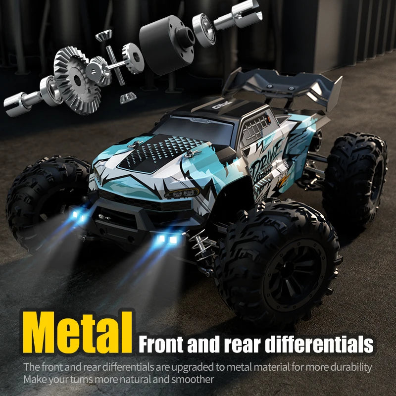 WLtoys 1:16 70KM/H OR 50KM/H 4WD RC Car With LED Remote Control Cars High Speed Drift Monster Truck for Kids VS 144001 Toys