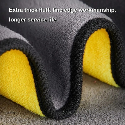 AutoClean Microfiber Towel Set 1/3/5pcs Car Detailing Drying Cloth Soft Absorbent
