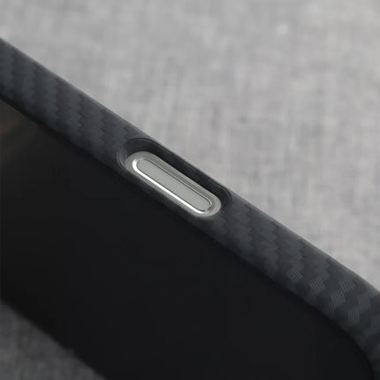 AeroForge MagSafe Case for iPhone 17/17 Pro Max/16/15/14/13 Alloy Lens 3D Relief Carbon Texture PC Cover