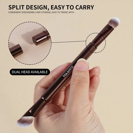 Velora Beauty Dual End Makeup Brush Set Travel Contour Concealer Eyeshadow Tool with Box