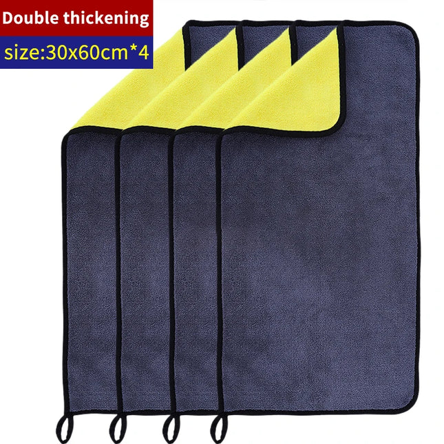 AutoClean Microfiber Towel Set 1/3/5pcs Car Detailing Drying Cloth Soft Absorbent