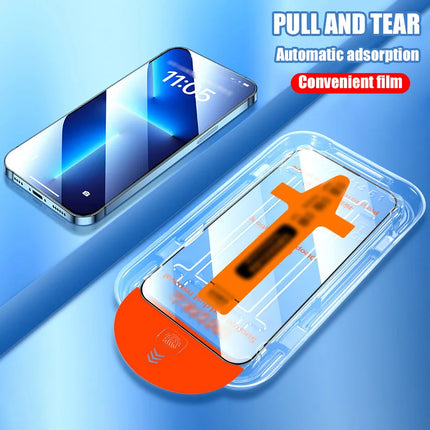 OKEYWOW Samsung 8K Dust-Free Tempered Glass Screen Protector for Galaxy S22 Ultra and A56 models, showing clear, protective glass surface.