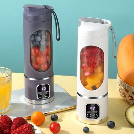 Portable 10-Blade Juicer Blender 450ml USB Rechargeable Ice Crusher