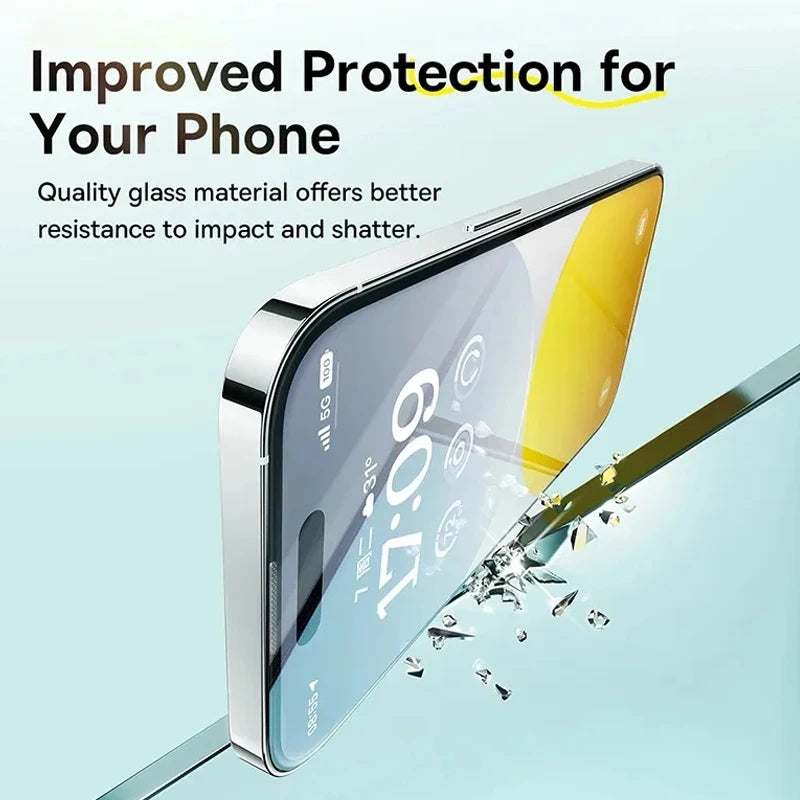 Baseus Screen Protector for iPhone 15, 14, 13 Pro Max: Made with Corning Glass, Offering Anti-Spy and Full Tempered Glass Protection. Safeguard Your iPhone 15 Pro Plus with Enhanced Privacy and Durability.