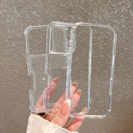 3-in-1 Transparent Armor Case for iPhone Heavy Duty Shockproof Cover