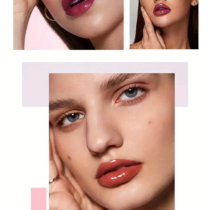Velora Beauty 6pcs Lip Gloss Set Moisturising Mirror Effect Non Greasy Long Lasting Liquid Lipstick