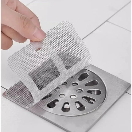 DrainGuard Disposable Hair Catcher Mesh for Shower Floor Sink Bathroom Kitchen Strainer Filter Stopper