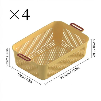 StackEase Plastic Storage Basket for Bedroom & Wardrobe