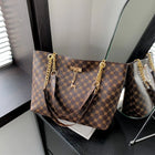 Women Autumn Winter Shoulder Bag Large Capacity Tote Handbag Presbyopic Style