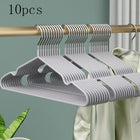 HomeNest 10pcs Plastic Clothes Hanger Non Slip Portable Closet Space Saver Rack