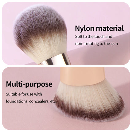 Velora Beauty 2pcs Dual End Foundation Brush Flat Angled Contour Blending Concealer Tool