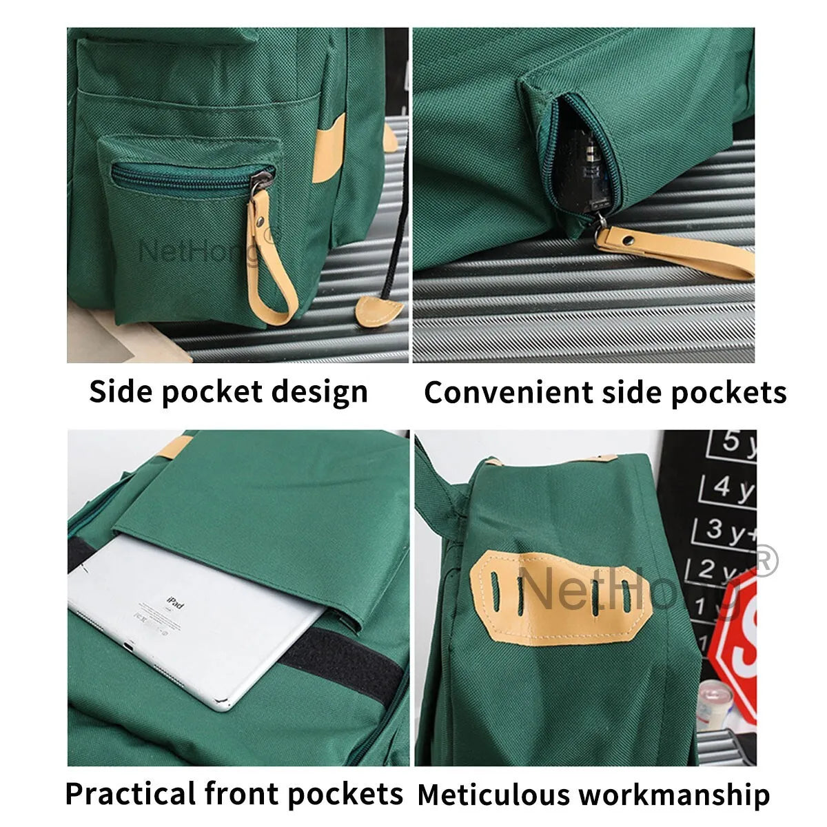 Men&Women Laptop Backpack Waterproof Large Rucksack Travel School Bags