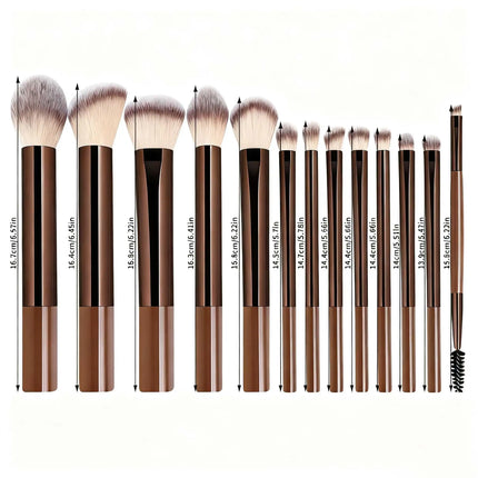 ProBlend 13-Piece Professional Makeup Brush Set for Face & Eyes