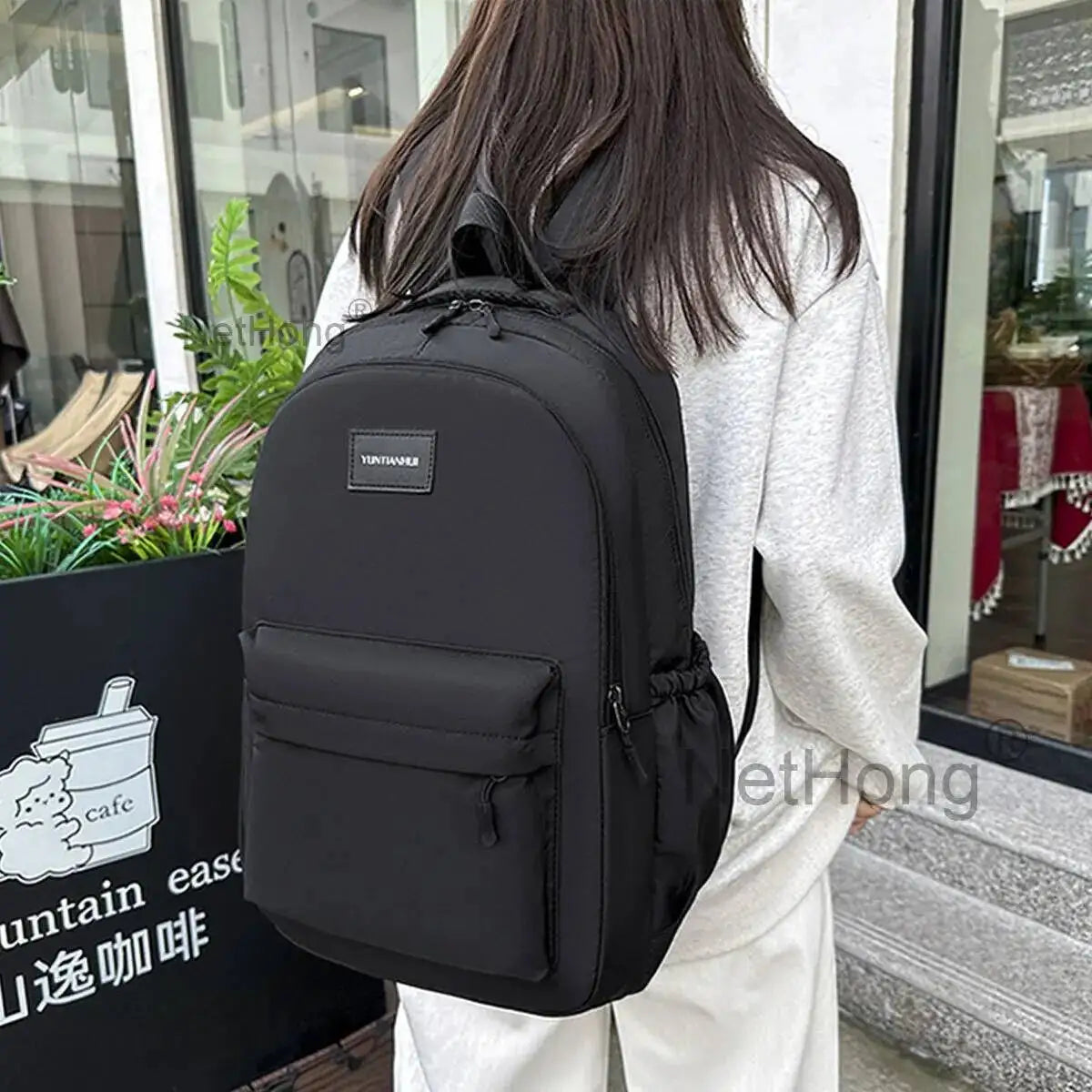 New Women Retro Backpack School Rucksack Laptop/ Ravel Work Plain Bag