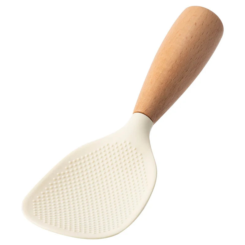 NEW Silicone Spatula Non Stick Pan Wooden Handle Silicone Vegetable Heat-resistant Silicone Cooking Spatula Spoon Kitchen tool
