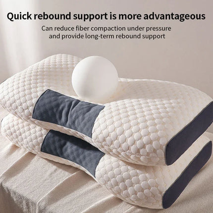 NeckRest Cervical Sleep Pillow Orthopedic Soybean Fiber Massage Support Pillow SPA Comfort