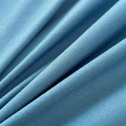 OKEYWOW solid color brushed fabric bedding set with duvet cover, pillowcases, bed sheet, suitable for single, queen, or king size beds