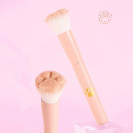 CatPaw Blush Makeup Brush with Storage Case