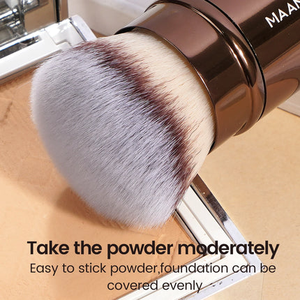 Velora Beauty Retractable Kabuki Brush Foundation Blush Powder Contour Portable Makeup Tool