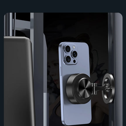 AutoGrip Dual Side Magnetic Car Phone Holder Vacuum Mount Wireless Charging 360° Rotation Stand