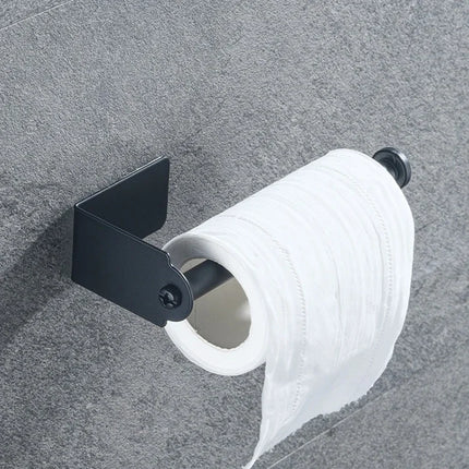 Stainless steel under-sink paper towel holder and kitchen organizer rack by OKEYWOW for efficient storage.