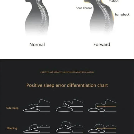 NeckRest Cervical Sleep Pillow Orthopedic Soybean Fiber Massage Support Pillow SPA Comfort
