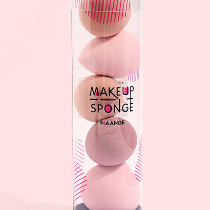 Velora Beauty 5pcs Makeup Sponge Blender Set Foundation Concealer Dry & Wet Cosmetic Puff