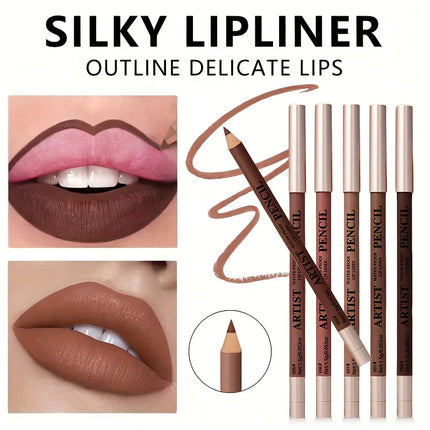 Velora Beauty 6pcs Lip Liner & Matte Lipstick Set Waterproof Long Lasting Lip Makeup