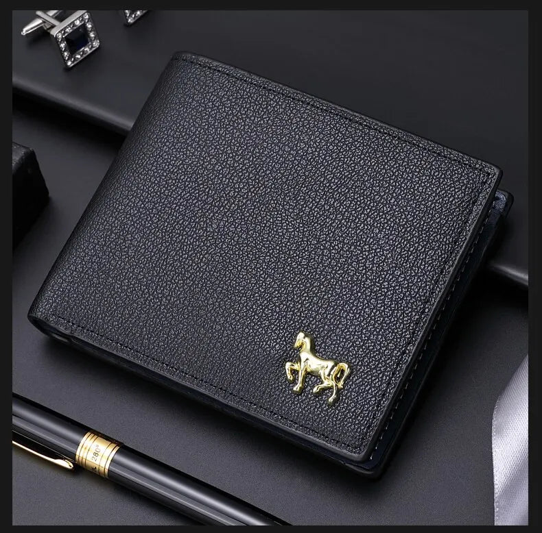 New Men's Horizontal Wallet Multi-Functional Business Zipper Coin For Men Wallet With Credit Card Holder