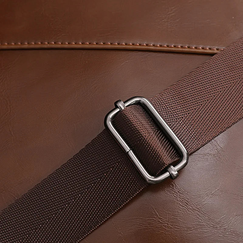 Men's Bag Luxury Business Office Laptop Bags PU Leather Men Briefcase Large Capacity Man Handbag Salesman WorkCrossbody Bag