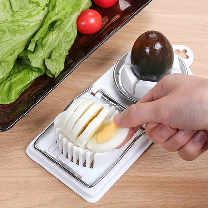 EggSlice 2-in-1 Stainless Steel Egg Slicer & Wedge Cutter