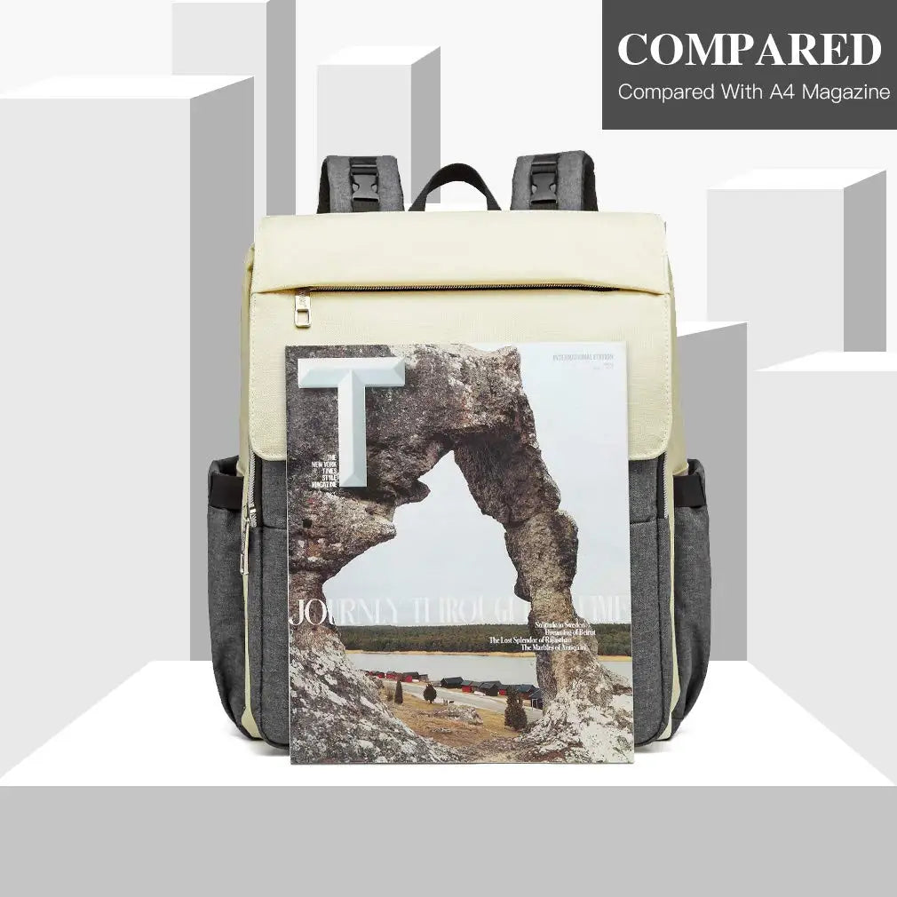 Nappy Changing Backpack Waterproof Multi Compartment Large Capacity Mummy Diaper Backpack with USB Charging Port