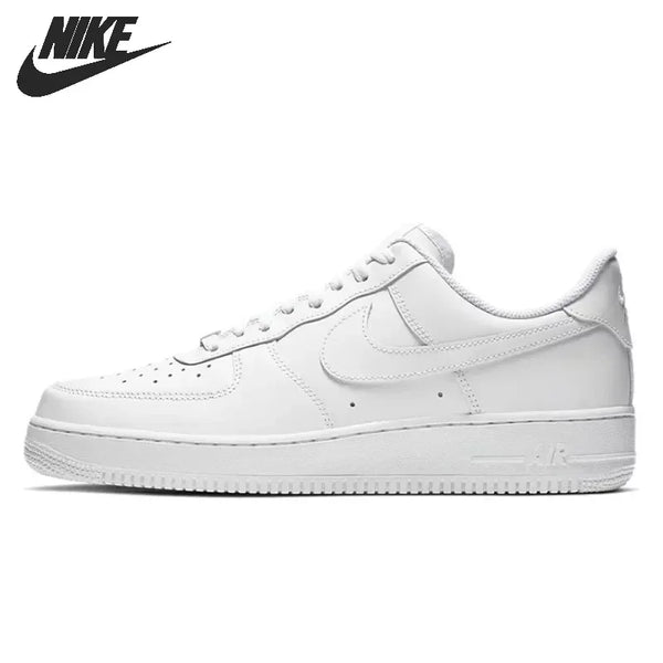 Nike Air Force 1 '07 Low Skateboarding Shoes: Unisex design for men and women, featuring the classic AF1 style in white for versatile streetwear.