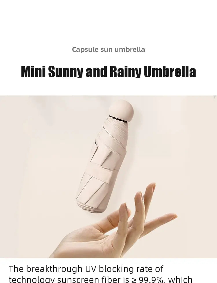 Travel UmbrellaCompact Lightweight Portable Automatic Strong Waterproof Folding Umbrellas With 6 Rib Reinforced Auto Open Close