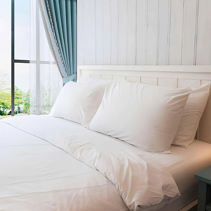 High-quality OKEYWOW soft body pillow for sleeping, decorative home pillow, shown in a cozy bedroom setting.