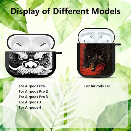 AirPods Pro Case Dragon Lion Cover for AirPods 1/2/3/4 Protective Earphone Case
