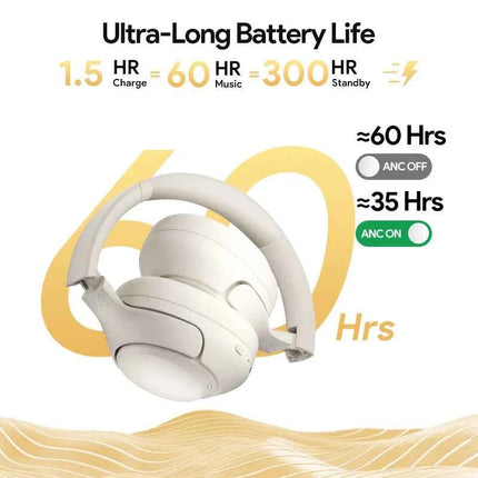 QCY H3 ANC Wireless Headphones 43dB Noise Cancelling Hi-Res 60H