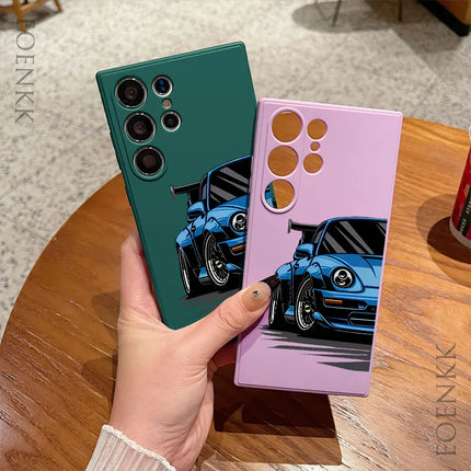 Samsung Sports Car Case S25/S24/S23/S22/S21 Ultra Note 20 Silicone Protective Cover - OKEYWOW