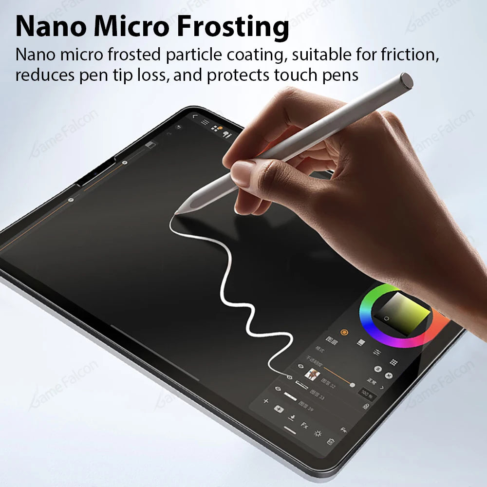 Paper-Like Film Screen Protector for iPad Pro 12.9, 12, 9, 11 (2022), Air (4, 5, 3), 10th, 9th, 8th, 7th Generation, Mini 6: Matte Finish for a Smooth Writing Experience