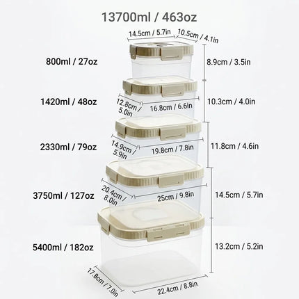 FreshNest Large Food Storage Box with Handle