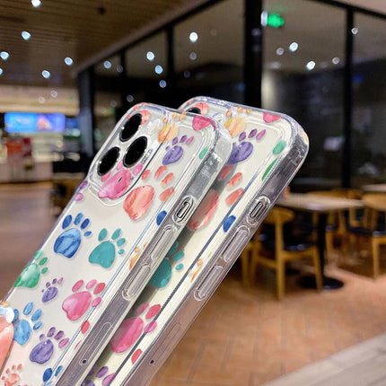 Transparent OKEYWOW cat ear iPhone case in shockproof silicone for iPhone 11 to 17 Pro Max, featuring playful cat ear design.