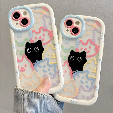 OKEYWOW iPhone cartoon duck case for iPhone 11 to 17 Pro Max, shockproof soft cover with colorful duck design.