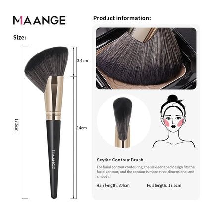 Velora Beauty Angled Blush Bronzer Brush Contour Highlight Cream Powder Makeup Tool