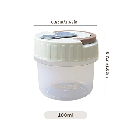 FreshNest Mini Round Food Storage Container with Lid
