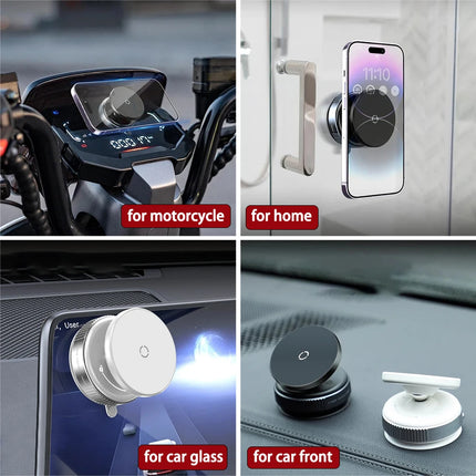 AutoGrip MagVac Car Phone Holder 360° Magnetic Suction Cup Mount Stand