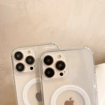 MagSafe Clear Case for iPhone Magnetic Wireless Charging Cover